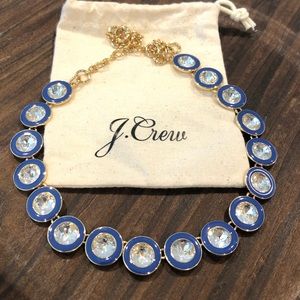 J Crew Enamel- Crystal Necklace